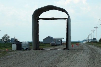 Vehicle Wash Station At Farm Entrance