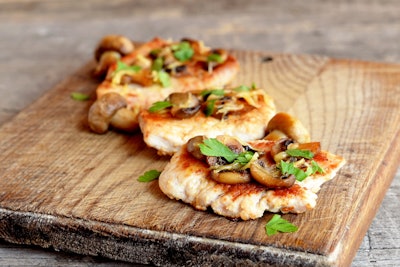 Sliced Turkey Breast With Mushrooms