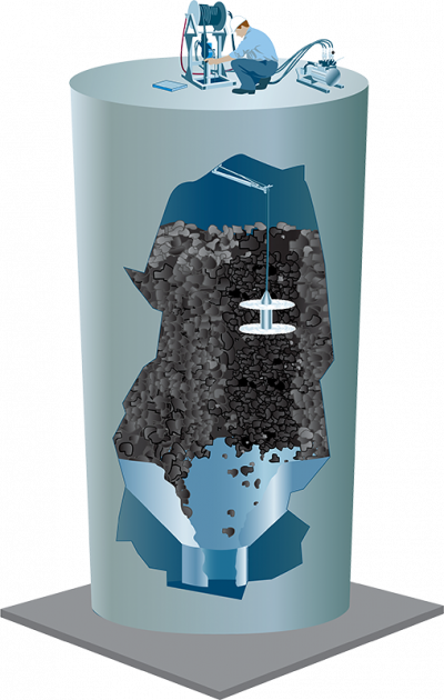 Dual Impact Binwhip Silo Bin Cleaning Cutaway Pneumat Systems