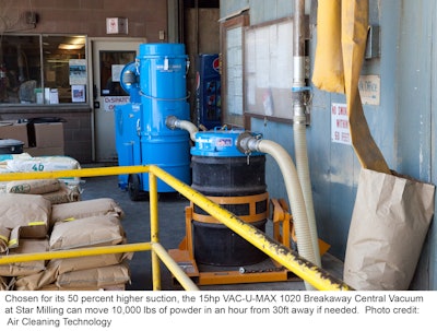 Breakaway Central Vacuum At Star Milling W Caption