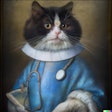 Dall·e 2023 05 09 12 12 49 Renaissance Painting Close Up Cat Dressed As A Doctor