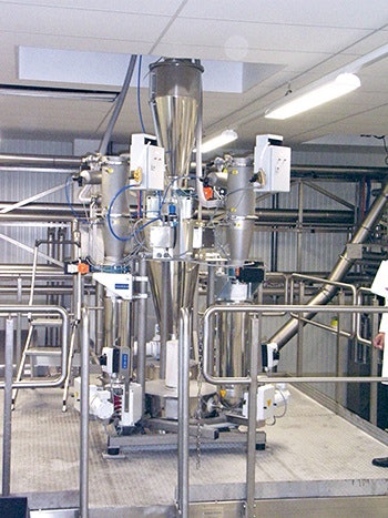 Figure 4: A Coperion K-Tron gain-in-weight batching system in a food application