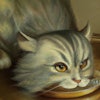 Dall·e 2023 05 09 11 48 52 Da Vinci Painting Of Cat Eating From A Silver Platter