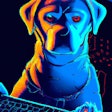 Dall·e 2023 05 18 13 42 14 Cyberpunk Art Of Dog Using Computer