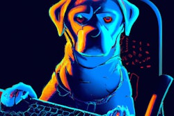 Dall·e 2023 05 18 13 42 14 Cyberpunk Art Of Dog Using Computer