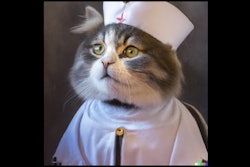 Dall·e 2023 06 14 08 37 50 Renaissance Painting Close Up Cat Dressed As A Doctor