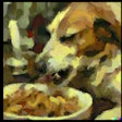 Dall·e 2023 05 09 11 37 07 Impressionist Painting Of Dog Eating