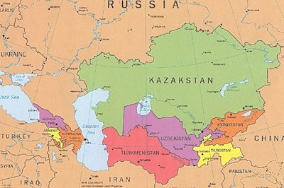 Pfi central Asia Map