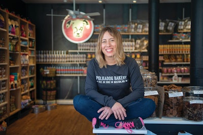 Deborah Suchman, Polkadog’s co-founder, opened the company’s first bakery store in Boston’s South End because she’d moved there after graduating from college. That neighborhood feeling is something she’s imbued the company with over the years.