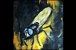 Dall·e 2023 06 14 12 51 44 Abstract Oil Painting Of Black Soldier Fly