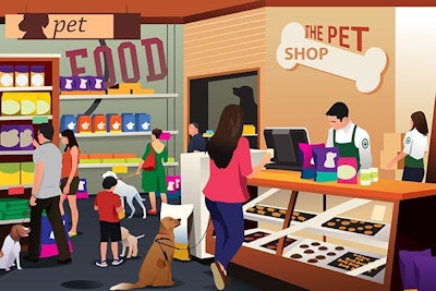Pfi pet Shop Illustration