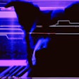 Dall·e 2023 05 18 13 56 09 Synthwave Art Of Dog Using Computer In The Future