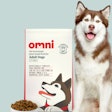 Omni offers vegan dry dog food and now has launched a wet food with a meaty texture.