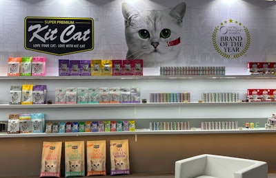 Pet Fair South East Asia showcased many cat food brands and companies, including Kit Cat International of Singapore.