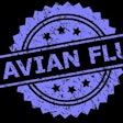 Avian Flu Logo On Black