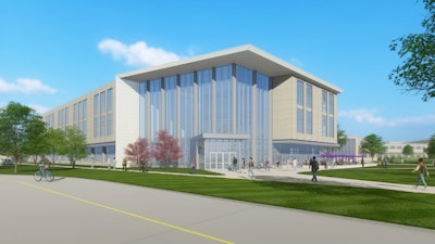 K-State hopes to have the ribbon cutting for the Global Center for Grain and Food Innovation in late summer 2026.