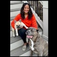 Laila Ali and her dogs, Malibu and Buddy