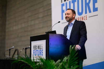 Ben Allen, CEO of BinSentry, spoke January 30 at the Feed Mill of the Future Conference during the International Production & Processing Expo (IPPE) in Atlanta.