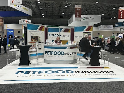 The large Petfood Forum exhibit hall offers access to leading pet food industry suppliers. l Nancy Batio
