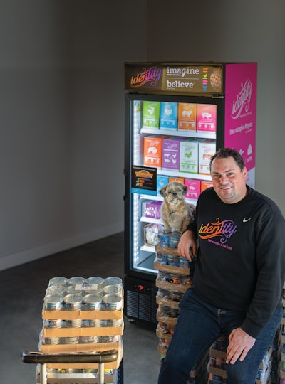Co-founder, President and CEO Jeremy Petersen has built Identity Pet Nutrition (alongside his brother Trevar) to grow in the niche of wet and fresh pet food nutrition. (Also pictured is Chief Dog Officer Shih Tzu Zoey.)