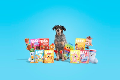 BARK's new dog treats collection is reminiscent of ‘80s and ‘90s breakfast cereals with unique packaging, mascots and surprises in every box.