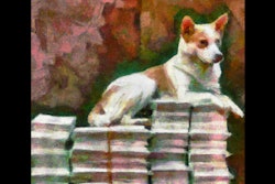 Dalle 2023 05 09 11 59 45 Impressionist Painting Of Dog Sitting On Pile Of Money