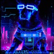 Dall·e 2023 05 18 13 42 11 Cyberpunk Art Of Dog Using Computer