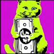 Dall·e 2024 02 27 13 11 24 Andy Warhol Painting Of A Cat Holding A Stack Of Dollar Bills
