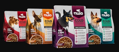 Nulo's cold-pressed pet food line is designed to offer a healthy, shelf-stable alternative to refrigerated or frozen foods, without the special storage or messy clean up.