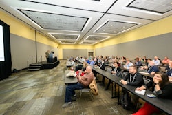 Tim Lombardo, senior director for food consulting services at EAS Consulting Group, speaks April 30 at 2024 Petfood Forum in Kansas City, Missouri.