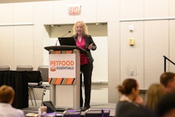 Suzy Badaracco, president of food industry trends think tank Culinary Tides, speaks April 29 at Petfood Essentials in Kansas City, Missouri.