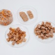 At this year’s Interzoo in Nuremberg, Bene Meat Technologies featured its first samples of cultivated meat chunks in gravy for cats and dogs.