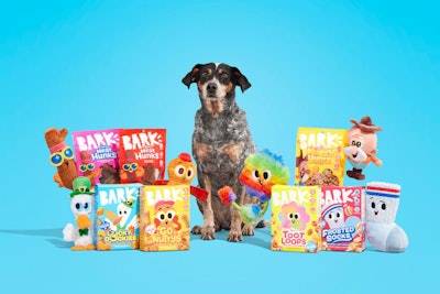 BARK's new dog treats collection is reminiscent of ‘80s and ‘90s breakfast cereals with unique packaging, mascots and surprises in every box.