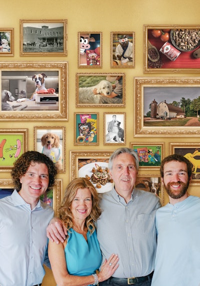 The current fourth and fifth generations of Fromm family members are carrying on the traditions of innovation and top animal nutrition that the company was founded on. Pictured: Brand Director Bryan Nieman, HR/Accounting Kathy Nieman, President/CEO Thomas Nieman, Operations Manager Dan Nieman.