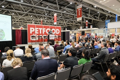 The Pet Food Tech Talk stage was a popular spot on the interactive show floor that included 390 supplier companies.