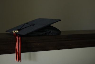 Graduation Cap On Shelf