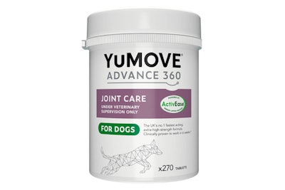 YuMOVE offers a joint mobility supplement for dogs and cats and as well as supplements that support digestive health, anxiety, dermatological and dental needs.