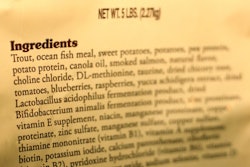 Andrea Gantz Pet Food Ingredient Label