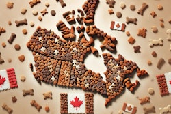 Dall·e 2024 08 01 11 51 44 Create A Detailed Map Of Canada Made Entirely Out Of Pet Food Kibble The Map Should Clearly Represent The Outline Of Canada's Provinces And Territori