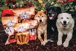 Natural Farm aims to offer all-natural treats, chews and bones to dogs that won’t break the bank. Pictured: Happy customers Shiba Inu Alibi, Lab mix Luna and Husky mix Maisy.