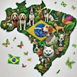 Dall·e 2024 09 20 14 18 09 A Detailed Map Of Brazil Made From A Mosaic Of Images Of Cats The Mosaic Should Be Vibrant And Colorful, Evoking The Spirit Of Carnivale, With Elemen