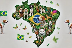 Dall·e 2024 09 20 14 18 09 A Detailed Map Of Brazil Made From A Mosaic Of Images Of Cats The Mosaic Should Be Vibrant And Colorful, Evoking The Spirit Of Carnivale, With Elemen