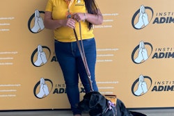 Instituto Adimax, founded and operated by pet food company Adimax, trains and provides guide dogs for visually impaired people in Brazil like Samanda, here with her guide dog, Quincy.