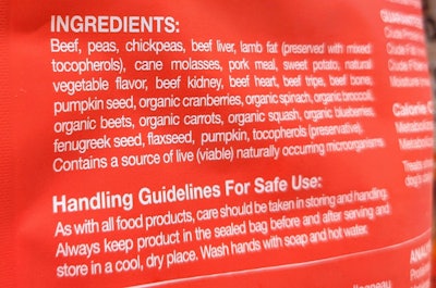 Red Pet Food Label Andrea Gantz