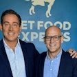 Michael Baker, vice chair, Pet Food Experts board of directors, and Greg Cyr, president and CEO.