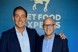 Michael Baker, vice chair, Pet Food Experts board of directors, and Greg Cyr, president and CEO.
