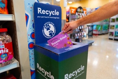 PetSmart's pet food bag recycling program is available in all its stores across Arizona and New Jersey.
