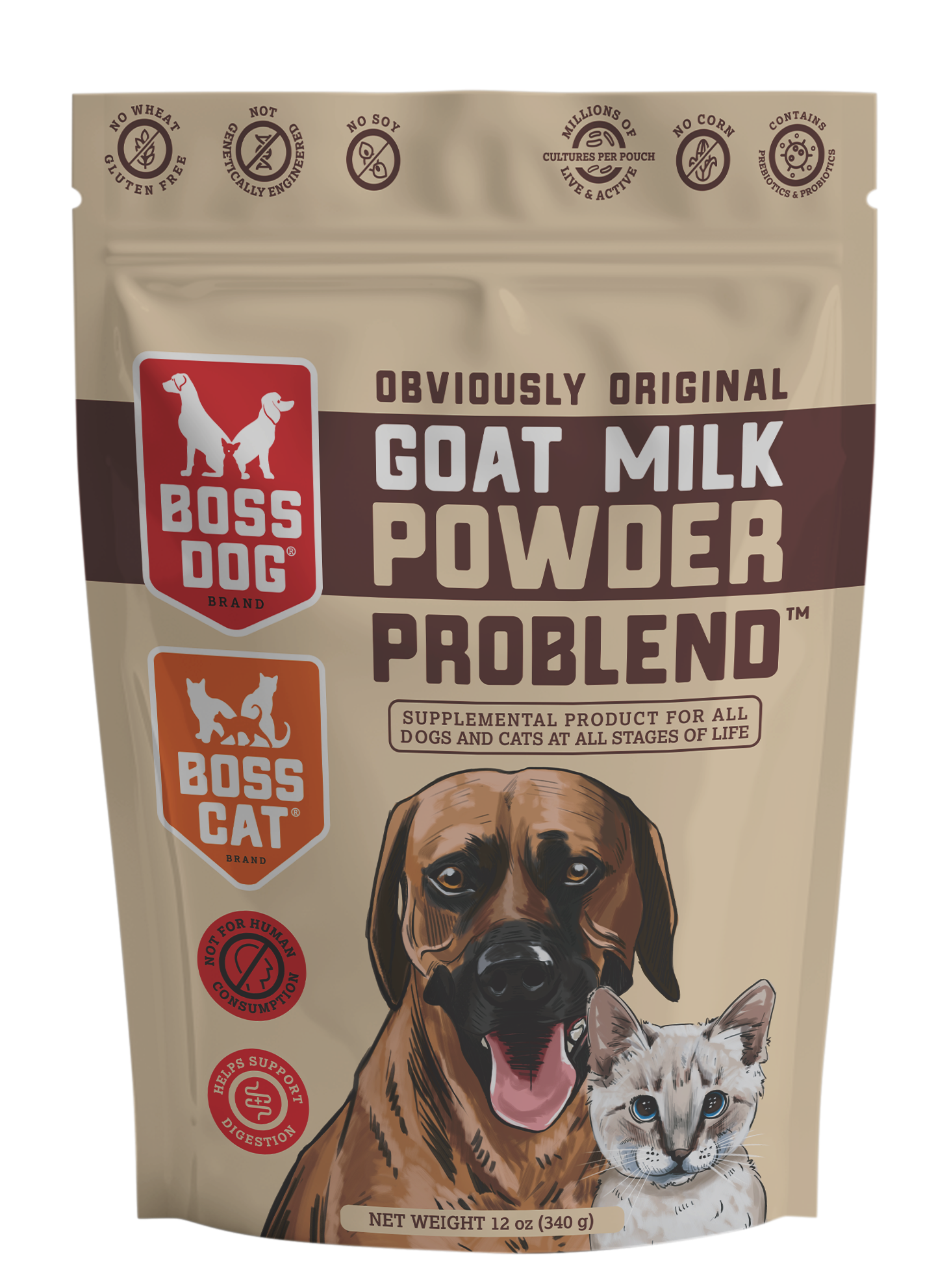 Bog Dog Boss Cat Goat Milk Powder Problend