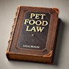 Dall·e 2024 07 08 12 43 49 A Thick, Leather Bound Book Titled 'pet Food Law' By Legal Beagle The Cover Is Made Of Dark Brown Leather With Gold Embossed Lettering For The Title