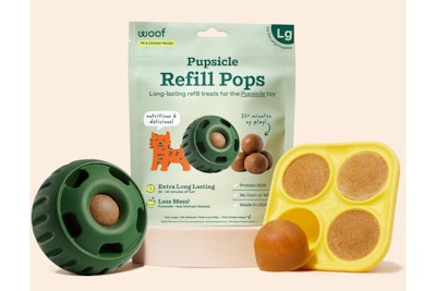 Woof's hero product, the Pupsicle, and the Refill Pupsicle Pops and Treat Trays will now be available in PetSmart stores nationwide.